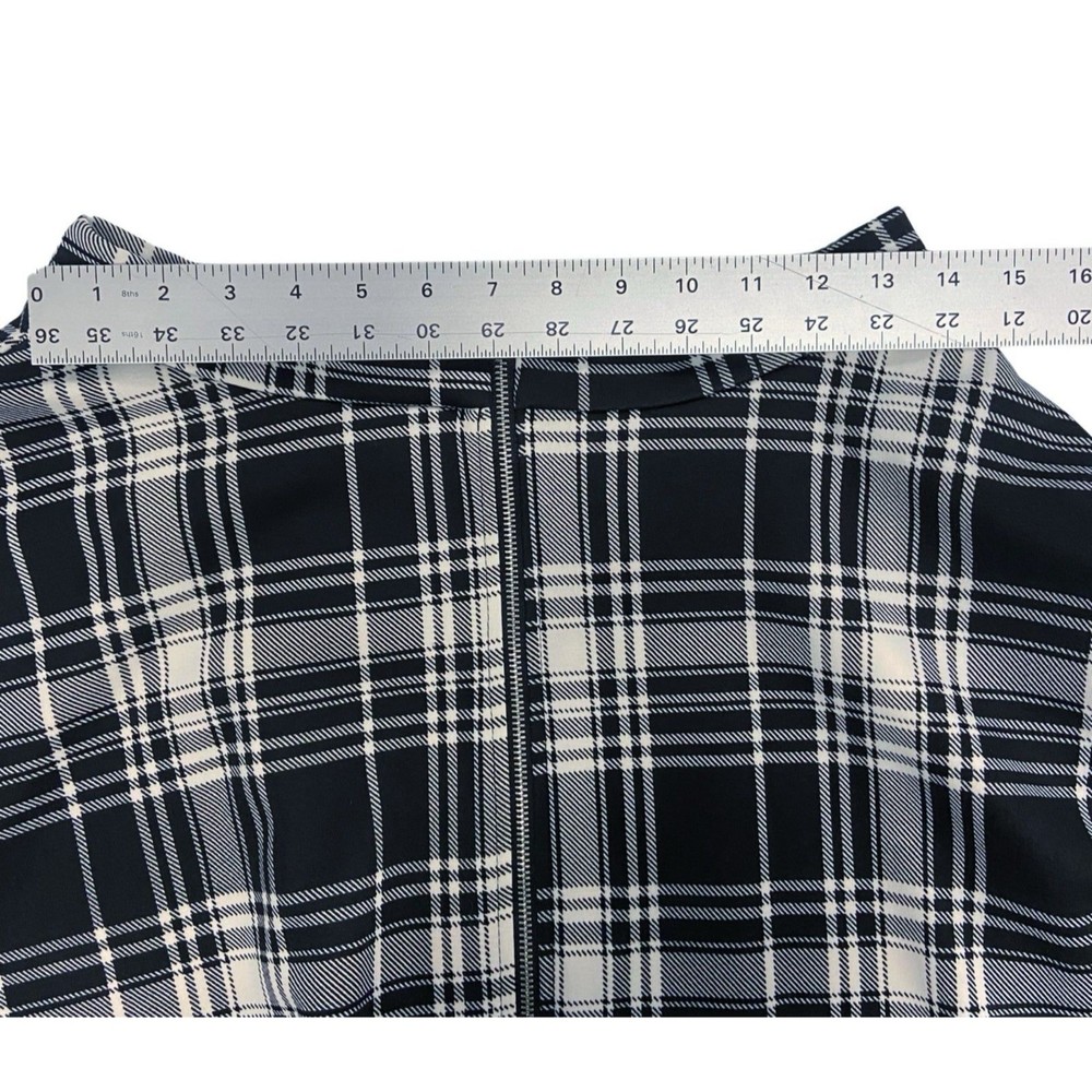 Hot Topic | NWT Black & White Plaid O-Ring Skater Skirt Pockets, Junior’s Medium - Picture 12 of 12